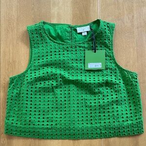 Kate Spade for Target Green Eyelet Tank Top - NWT!